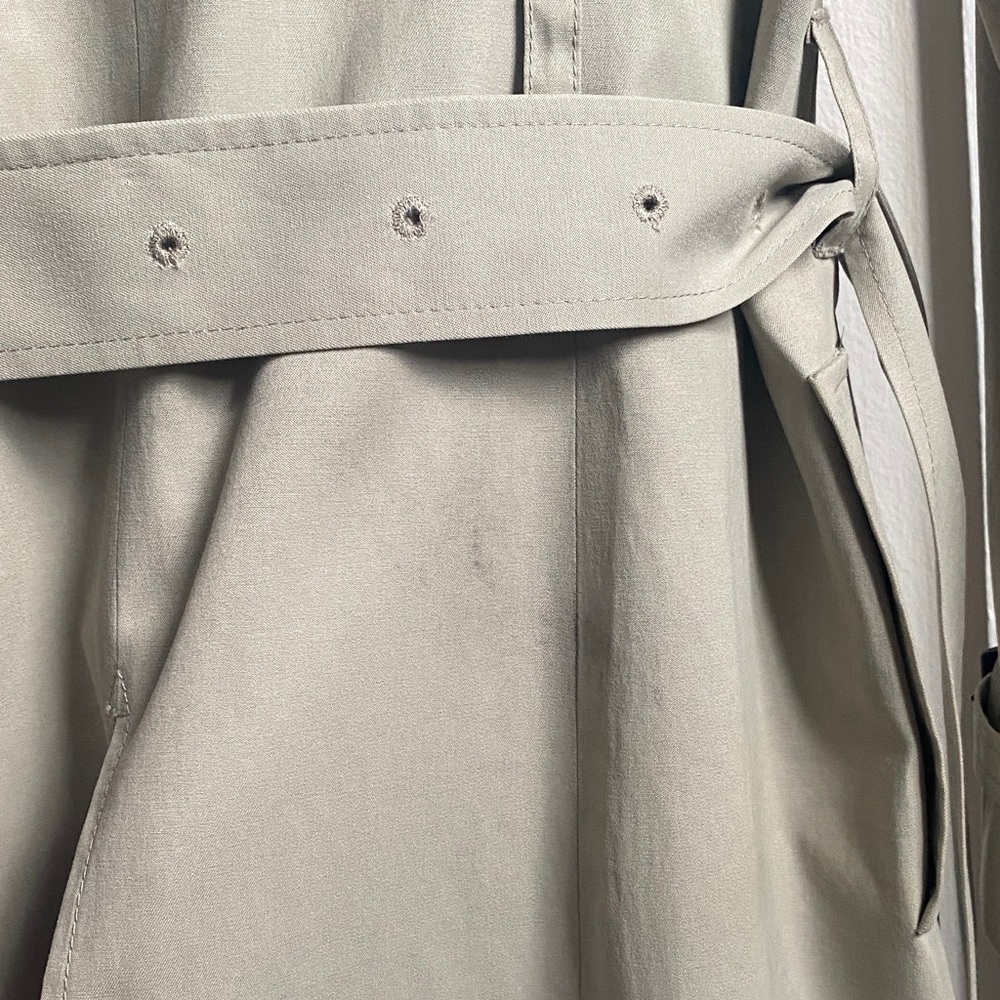 J. Crew Light Tan Double-Breasted Trench Coat Sz 6 - Picture 8 of 10